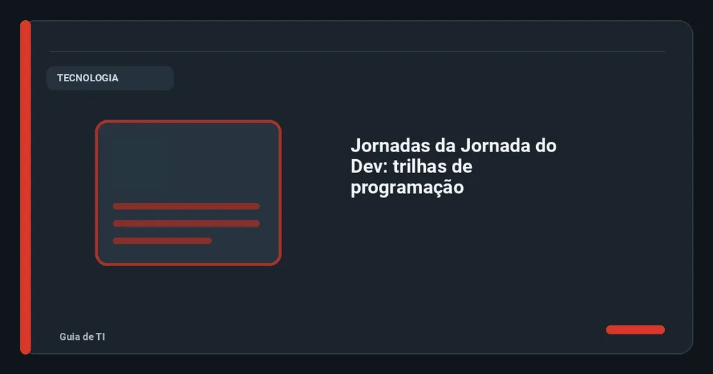 Jornada do Dev apresenta trilhas de programação em front-end, APIs e apps