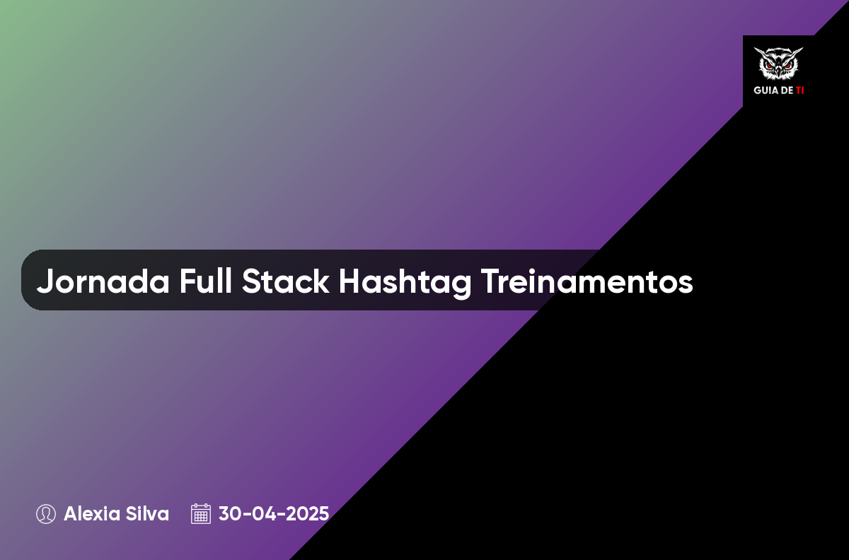 Jornada Full Stack Hashtag Treinamentos