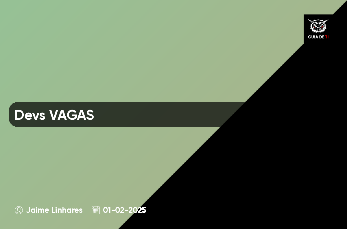 Devs VAGAS