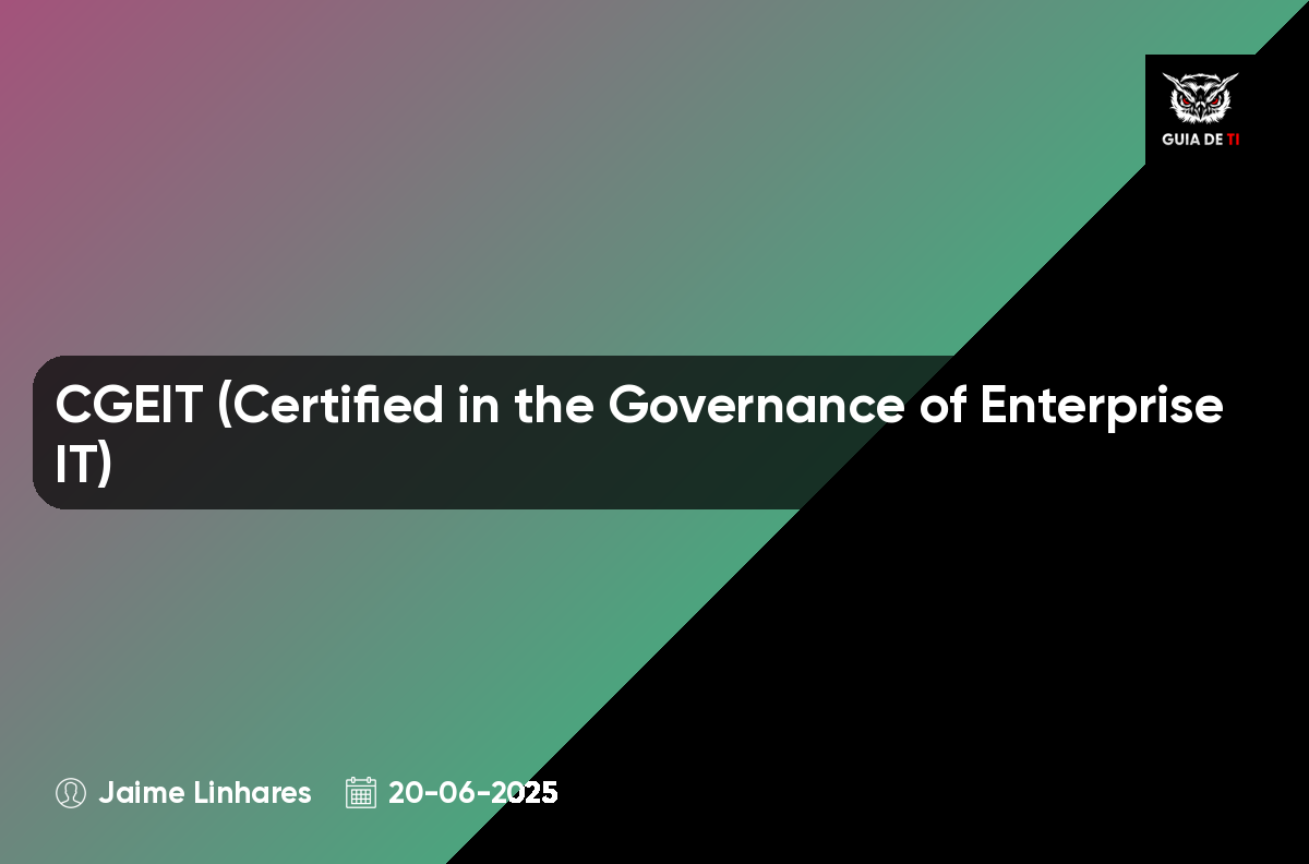 CGEIT (Certified in the Governance of Enterprise IT)